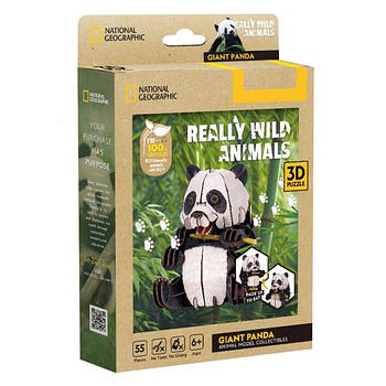 Cubic Fun Тривимірна головоломка-конструктор серії Дикі тварини "Панда" DS1181h G-Rich