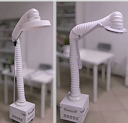 Педикюрна витяжка трансформер з гофрою 2в1 в салон для Кератину, Ботоксу, манікюру, педикюру Fusion St_transformer