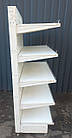 Торгові односторонні (пристінні) стелажі «Арлекс» 180х99 см., кремовий, Б/у, фото 4