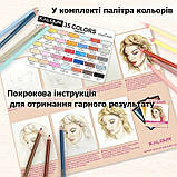 Набір професійних кольорових олівців для портретів Kalour Portrait Skin Tone, 35 тілесних відтінків, фото 4