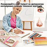 Набір професійних кольорових олівців для портретів Kalour Portrait Skin Tone, 35 тілесних відтінків, фото 8