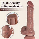 Фалоїмітатор на присоску ALFA Miguel (Liquid Silicone), фото 3