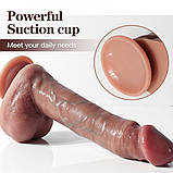Фалоїмітатор на присоску ALFA Miguel (Liquid Silicone), фото 5