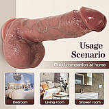 Фалоїмітатор на присоску ALFA Miguel (Liquid Silicone), фото 7