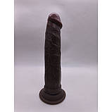 Фалоїмітатор на присоску ALFA Diego (Liquid Silicone), фото 3