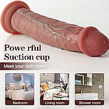 Фалоїмітатор на присоску ALFA Diego (Liquid Silicone), фото 7