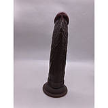 Фалоїмітатор на присоску ALFA Diego (Liquid Silicone), фото 10