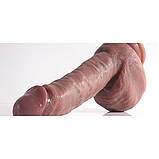 Фалоїмітатор на присоску ALFA Sergio (Liquid Silicone), фото 7