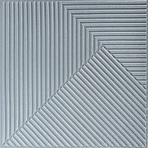 Самоклеюча декоративна 3D панель 500х500х5мм Бамбук Сірий SW-00002878