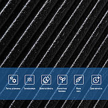 Самоклеюча декоративна 3D панель 500х500х5мм Бамбук Чорний SW-00002881, фото 4