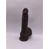 Фалоїмітатор на присоску ALFA Francisco (Liquid Silicone), фото 2