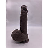 Фалоїмітатор на присоску ALFA Francisco (Liquid Silicone), фото 3