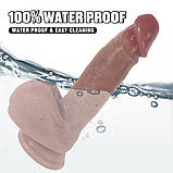 Фалоїмітатор на присоску ALFA Francisco (Liquid Silicone), фото 5