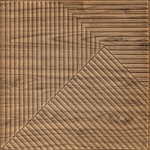 Самоклеюча декоративна 3D панель 500х500х5мм Бамбук темний Дуб SW-00002886