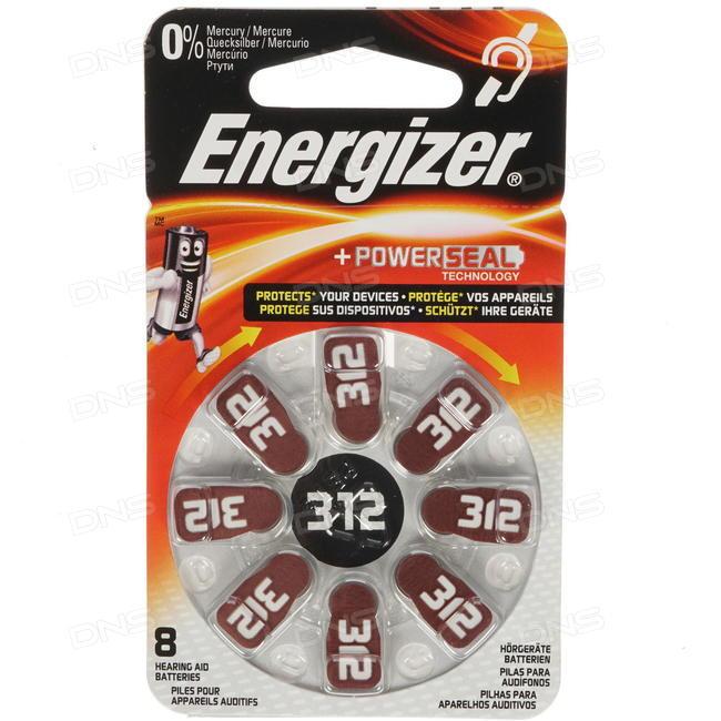 Батарейки Energizer DA 312 (8bl)