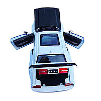 Машинка металева Dodge Challenger SRT Додж біла 1:24 звук світло відкр двері баг капот 20*7*5,5см (GT-12099), фото 6