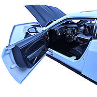 Машинка металева Dodge Challenger SRT Додж біла 1:24 звук світло відкр двері баг капот 20*7*5,5см (GT-12099), фото 7