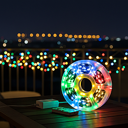 Гірлянда ROSA Мішура 100 м 2000 LED мультиколор IP65