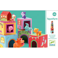 Набір для творчості Djeco Топанимо ферма 6 кубиков +6 животных DJ09108 kalyna