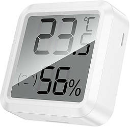 Термогігрометр HOCO HX40 з LCD дисплеєм, вимірюванням температури та вологості - White