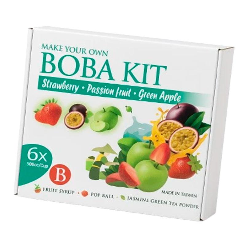 Набір Boba Kit B 6 порцій (Полуниця, маракуйя, яблуко), фото 1
