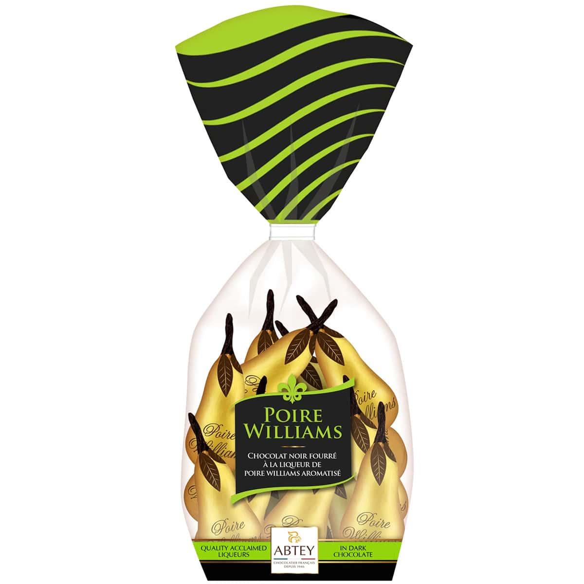 Цукерки шоколадні Abtey Груші з лікером Poire William's 200г (10шт)