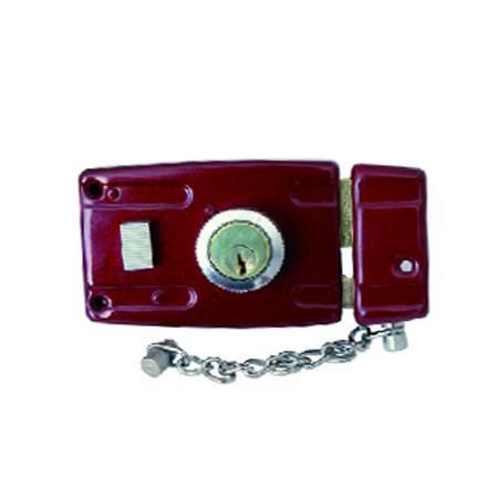 Замок накладний FZB 14-04 (мал. красний), фото 1