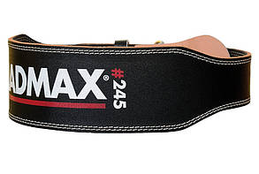 Пояс для важкої атлетики MadMax MFB-245 Full leather шкіряний Black S