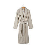 Халат Lotus Home - Bold New beige махровий 2XL, фото 3
