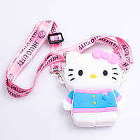 Дитяча силіконова сумочка Hello Kitty 13*10*3 см Білий HP-55-1W