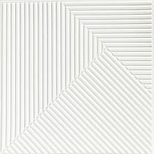 Самоклеюча декоративна 3D панель Бамбук Білий 500х500х5мм SW-00002877