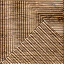 Самоклеюча декоративна 3D панель 500х500х5мм Бамбук темний Дуб SW-00002886