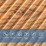 Самоклеюча декоративна 3D панель Бамбук Дерево Золото 500х500х5мм SW-00002885, фото 4