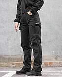 Брюки карго теплі жіночі BEZET Titan чорний, фото 7