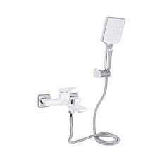 Змішувач для ванни Qtap Presto (з душовим гарнітуром) QTPRE259CRW45579 Chrome/White