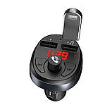 FM-модулятор HOCO E41, Black, Box, фото 3