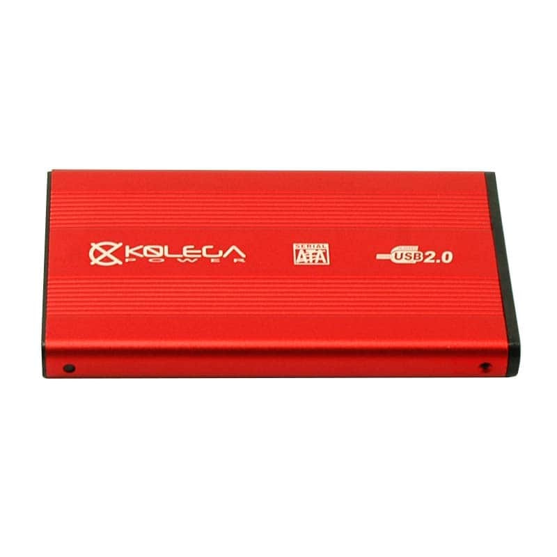 Внешний карман для HDD SATA 2.5" USB 2.0 (алюминиевый) Kolega-Power (Красный) - фото 1 - id-p62575312