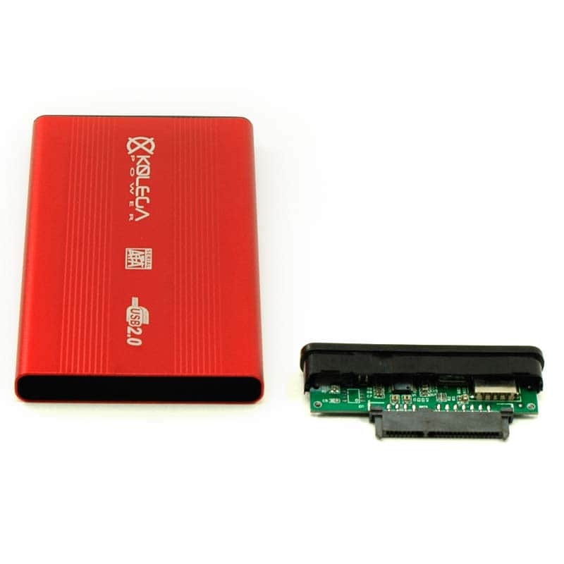 Внешний карман для HDD SATA 2.5" USB 2.0 (алюминиевый) Kolega-Power (Красный) - фото 2 - id-p62575312