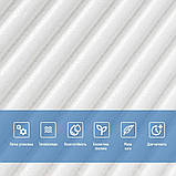 Самоклеюча декоративна 3D панель Бамбук Білий 500х500х5мм SW-00002877, фото 4