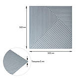 Самоклеюча декоративна 3D панель 500х500х5мм Бамбук Сірий SW-00002878, фото 3