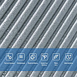 Самоклеюча декоративна 3D панель 500х500х5мм Бамбук Сірий SW-00002878, фото 4