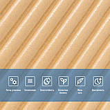 Самоклеюча декоративна 3D панель Бамбук Жовто-пісочний 500х500х5мм SW-00002879, фото 4
