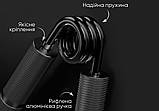 Еспандер кистьовий EasyFit Hand Grip PRO металевий ,опір 159 кг,Чорний EF-1902-350, фото 3