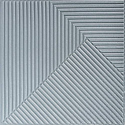 Самоклеюча декоративна 3D панель 500х500х5мм Бамбук Сірий SW-00002878