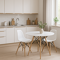 Стіл круглий Leobert Todi 100см білий