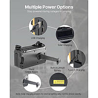 Екстрене метеорологічне радіо VEVOR, радіо з крутящим механізмом, акумулятор 8000 мАг, FM/AM/WB/NOAA сигналізація, сонячне