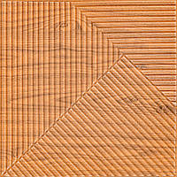 Панель стінова 3D Бамбук Дерево Золото 500х500х5мм