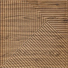 Самоклеюча декоративна 3D панель 500х500х5мм Бамбук темний Дуб SW-00002886