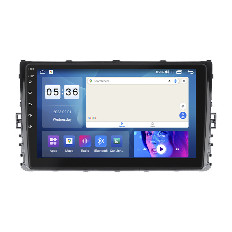 Штатна магнітола 9" Lesko для Volkswagen Caravelle T6 Рестайлінг 2019-н.в. 4/64Gb CarPlay 4G Wi-Fi GPS Prime