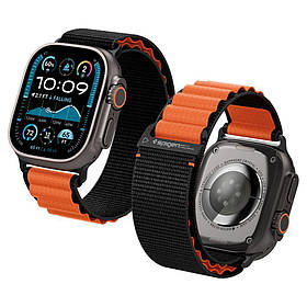 Ремінець Spigen для Apple Watch 44/45/46/49mm - WBF1, Black/Orange (AMP10145)